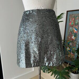 Gap Party Sequin Mini Skirt Holiday sz 4 petite